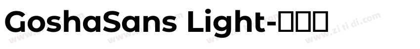 GoshaSans Light字体转换